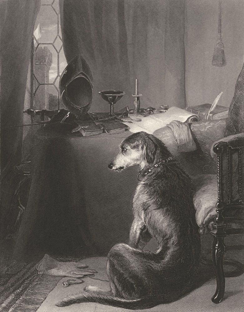 DOGS. High life-Landseer c1880 old antique vintage print picture